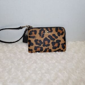 Coach Corner Zip Wristlet
